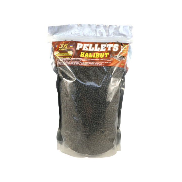 Пеллетс 3KBaits Halibut палтус 800g 2mm