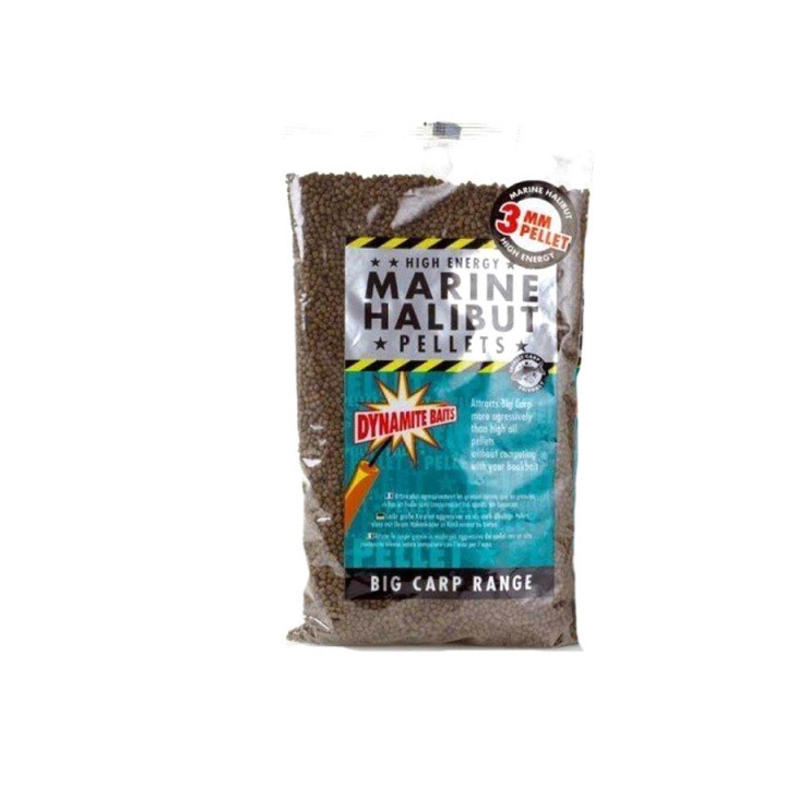 Пеллетс Dynamite Baits Marine Halibut Pellets 3mm 900g