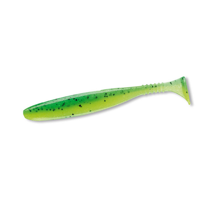 Віброхвіст DAIWA TN D'FIN 100mm 7шт. UV Chartreuse Tiger