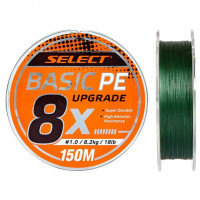 Шнур Select Basic PE 8x 150m (темн-зел.) #0.8/0.12mm 14LB/6kg