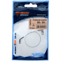 Поводок UKRSPIN Orange Spinning титан AFW с вертлюгом 17см 13.6кг(30lb)/0.38мм