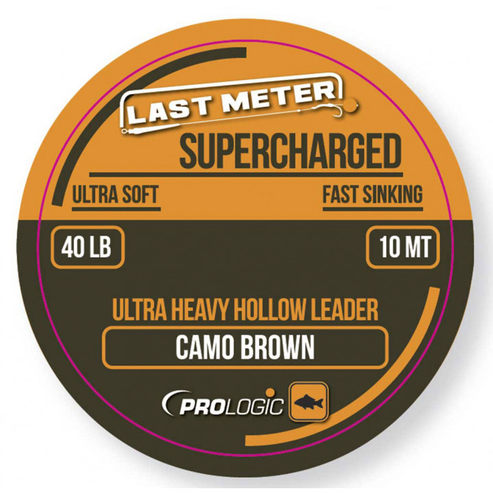 Лідкор Prologic Supercharged Hollow Leader 7m 50lbs Camo Brown