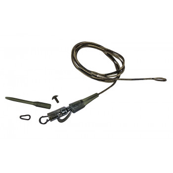 Оснащення карпове Prologic Safety Clip QC Link Hollow Leader 80 cm 45 lbs 3 pcs