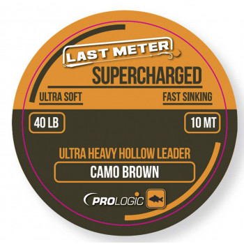 Лідкор Prologic Supercharged Hollow Leader 10m 40lbs Camo Brown