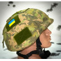 Кавер Kirasa на шлем с козырьком Ballistic Helmet KC-HM001 пиксель (KI604)