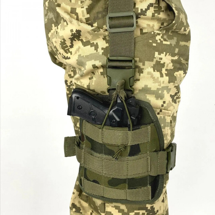 Кобура на стегно для ПМ із Molle мультикам(LE2440)