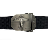 Ремень поясной Корабль Слава Украине черный(LE2989)