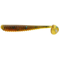 Силікон Reins AJIRINGER SHAD 565 Motor Oil Green Flake 15шт