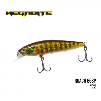 Воблер Megabite Roach 65 SP 65mm 5.7g до 0.8m 22