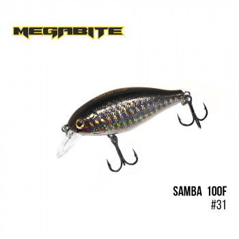 Воблер Megabite Samba 100 SP 60мм 14.8g до 1м 31