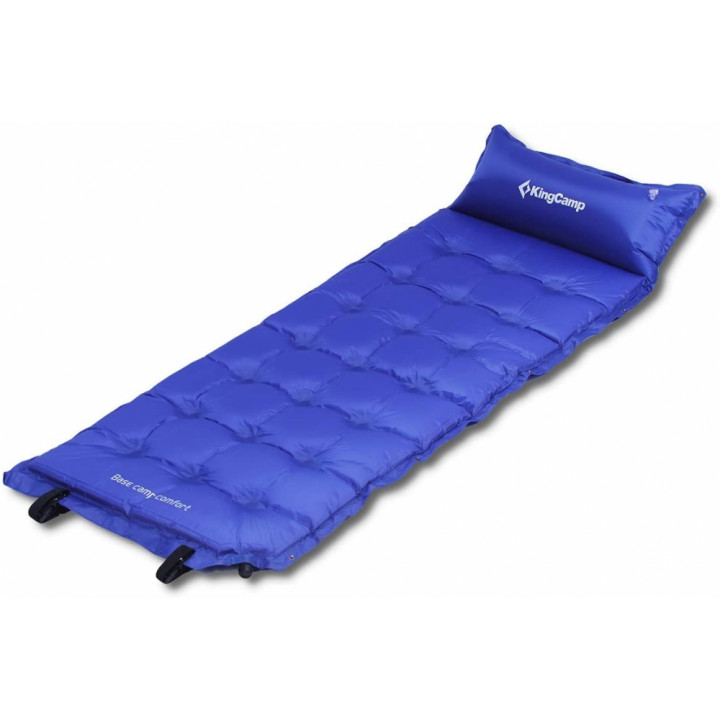 Самонадувающийся коврик KingCamp Base Camp Comfort blue