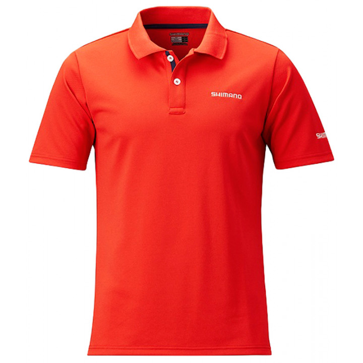 Теніск Shimano Polo Shirt M ц:red