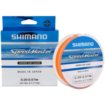 Шоклидер Shimano Speedmaster Tapered Surf Leader 10X15m 0.23-0.57mm 3.6-17.0kg