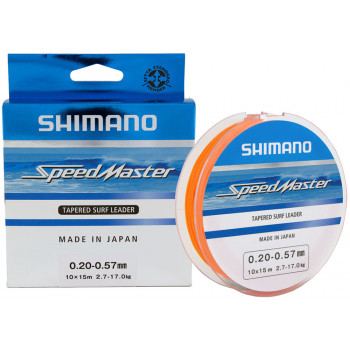 Шоклідер Shimano Speedmaster Tapered Surf Leader 10X15m 0.26-0.57mm 4.6-17.0kg