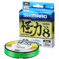 Шнур Shimano Kairiki SX8 PE (Mantis Green) 300m 0.25mm 21.0kg