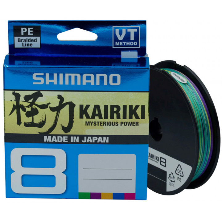 Шнур Shimano Kairiki 8 PE (Multi Color) 150m 0.42mm 46.7kg