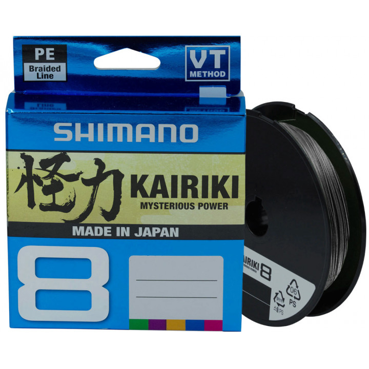 Шнур Shimano Kairiki 8 PE (Steel Gray) 150m 0.10mm 6.5kg