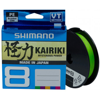 Шнур Shimano Kairiki 8 PE (Mantis Green) 300m 0.23mm 22.5kg