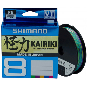 Шнур Shimano Kairiki 8 PE (Multi Colour) 300м 0.19мм 12.0kg