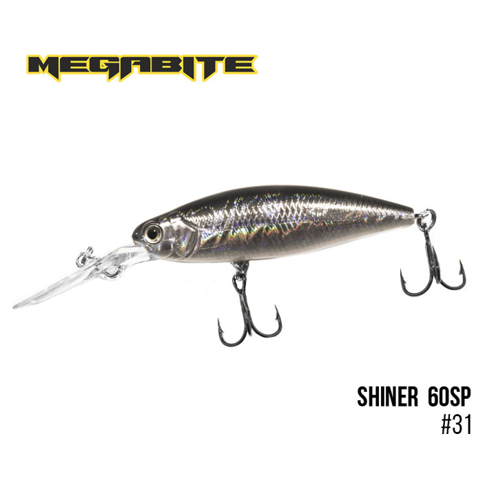 Воблер Megabite Shiner 60 SP 60mm 7.5g до 2.5m 31