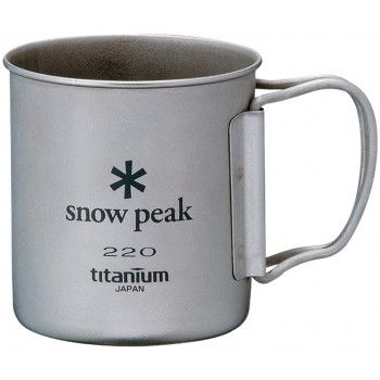 Кухоль Snow Peak MG-041FHR Titanium Single Wall Cup 220ml
