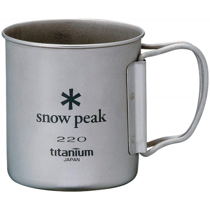 Кружка Snow Peak MG-041FHR Titanium Single Wall Cup 220ml