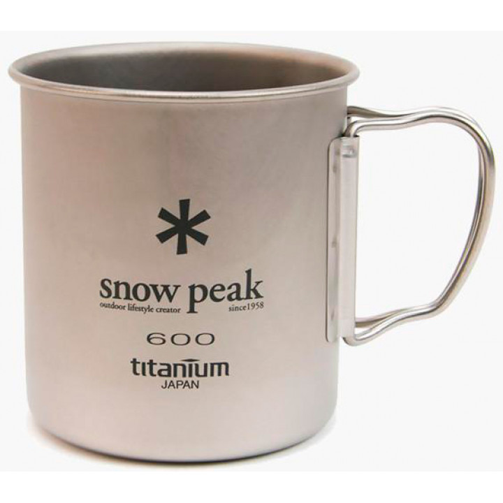 Кружка Snow Peak MG-044R Titanium Single Wall Cup 600ml