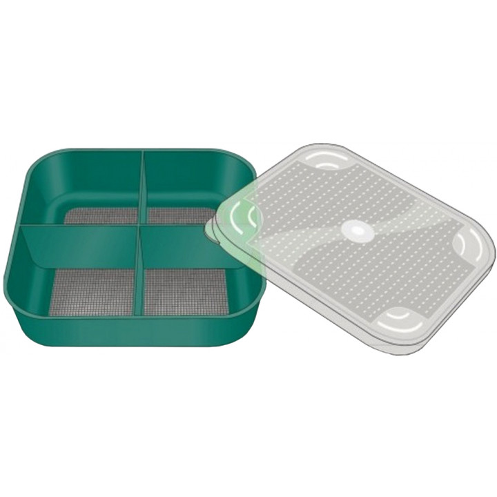 Емкость Stonfo 57R Mesh Square Bait Box 0.7L с сеткой