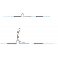 Кріплення глухе з карабіном Stonfo 27-1 Metal Float Attachment для поплавця