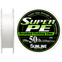 Шнур Sunline Super PE 150m (біл.) 0.37mm 50lb/25.0kg