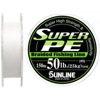 Шнур Sunline Super PE 150m (бел.) 0.37mm 50lb/25.0kg