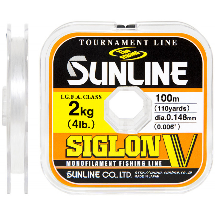 Леска Sunline Siglon V 100m #1.2/0.185mm 3.5kg