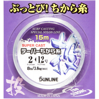 Шоклідер Sunline Tapered Chikara-Ito 15м #2-12/0.235-0.57mm