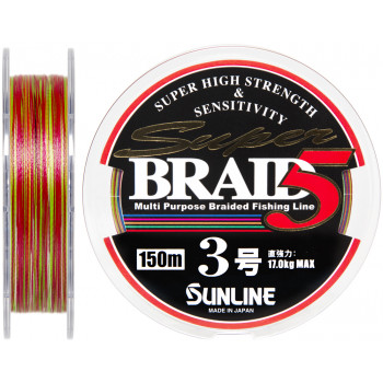 Шнур Sunline Super Braid 5 150м #3.0/0.27mm 17.0kg