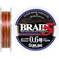 Шнур Sunline Super Braid 5 200m #0.6/0.128mm 4.0kg