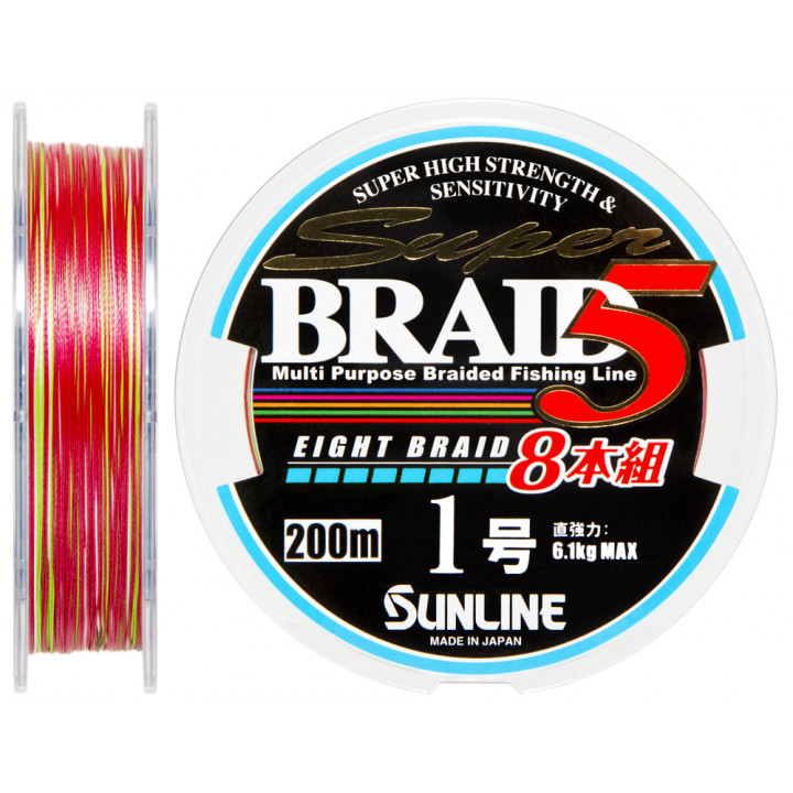 Шнур Sunline Super Braid 5 (8 Braid) 200m #1.0/0.165mm 6.1kg