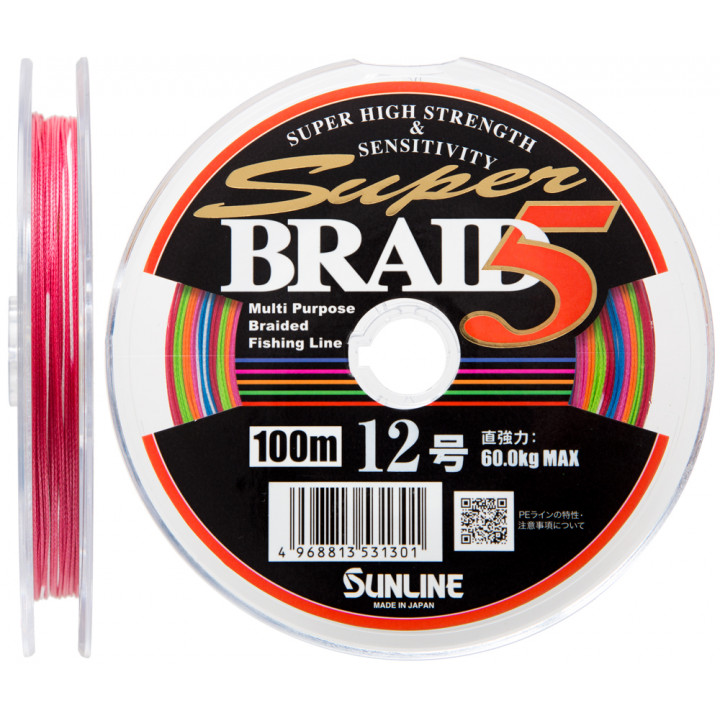 Шнур Sunline Super Braid 5 100m (12 connected) #15 75кг