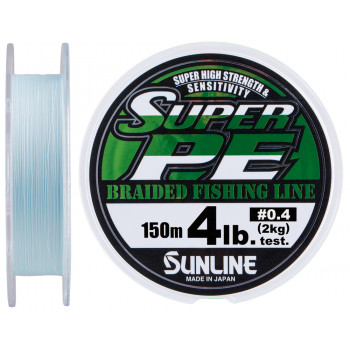 Шнур Sunline New Super PE 150м (блакит.) #0.4/0.104мм 4LB/2кг