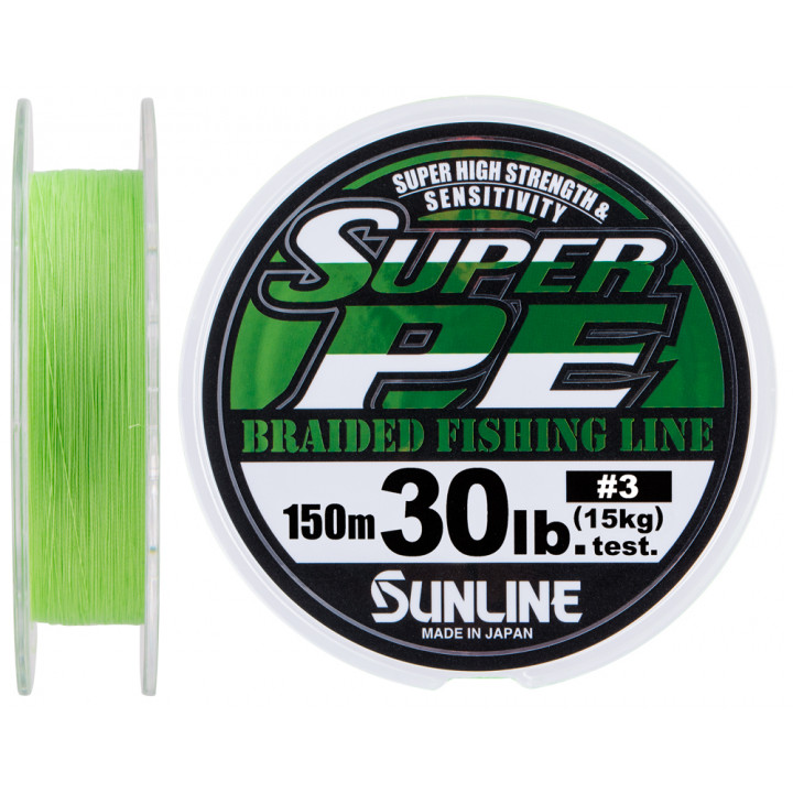 Шнур Sunline New Super PE 150м (салат.) #3.0/0.285мм 30LB/15кг