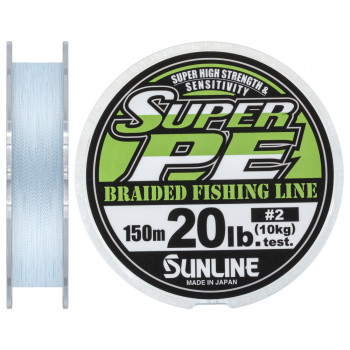 Шнур Sunline New Super PE 150м (блакитний.) #2.0/0.235мм 20LB/10кг