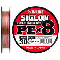 Шнур Sunline Siglon PE х8 150m (мульти.) #1.7/0.223mm 30lb/13.0kg