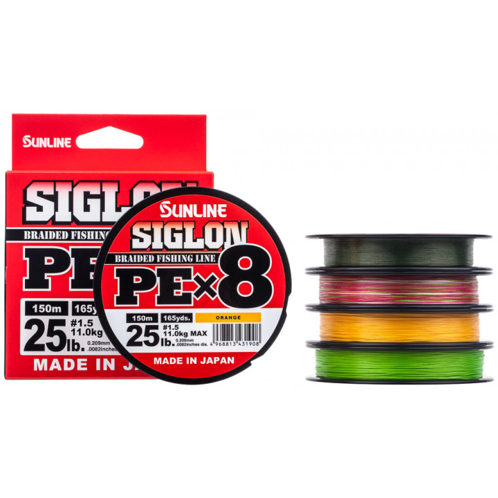 Шнур Sunline Siglon PE х8 300m (темн-зел.) #1.0/0.171mm 16lb/7.7kg