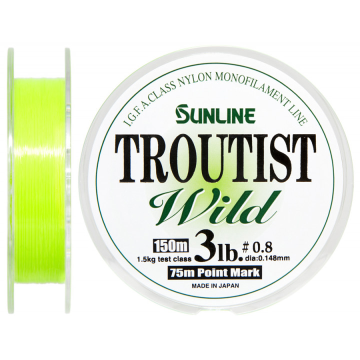 Лісочка Sunline Troutist Wild 150m #0.6/0.128mm 1.25kg