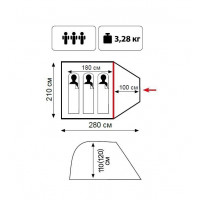 Намет Tramp Lite Fly 3 олива