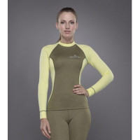 Футболка жіноча Tramp Outdoor Tracking Lady зелений/жовтий, Зелений XL