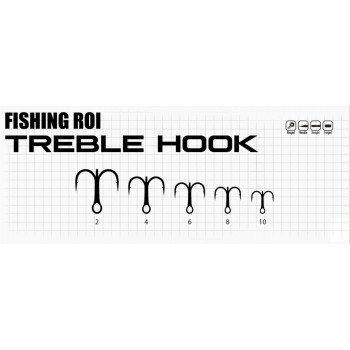 Трійник Fishing ROI Treble Hook 10