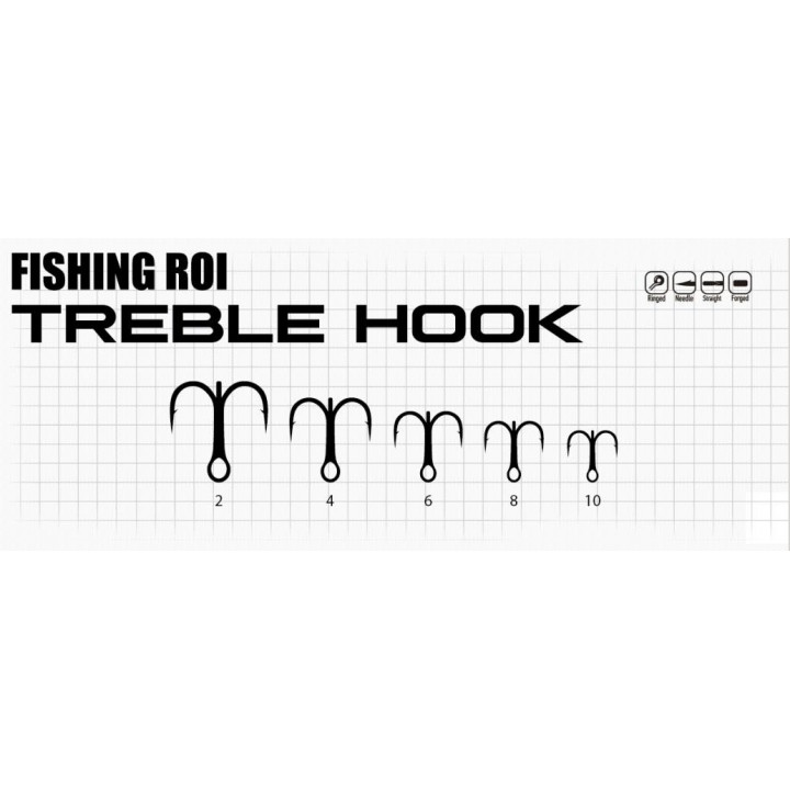 Трійник Fishing ROI Treble Hook 4