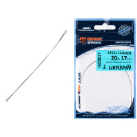 Поводок UKRSPIN Orange Spinning Twitch Steel Leader AFW пайка 20см 9кг(20lb)/0.3мм (10шт/уп)