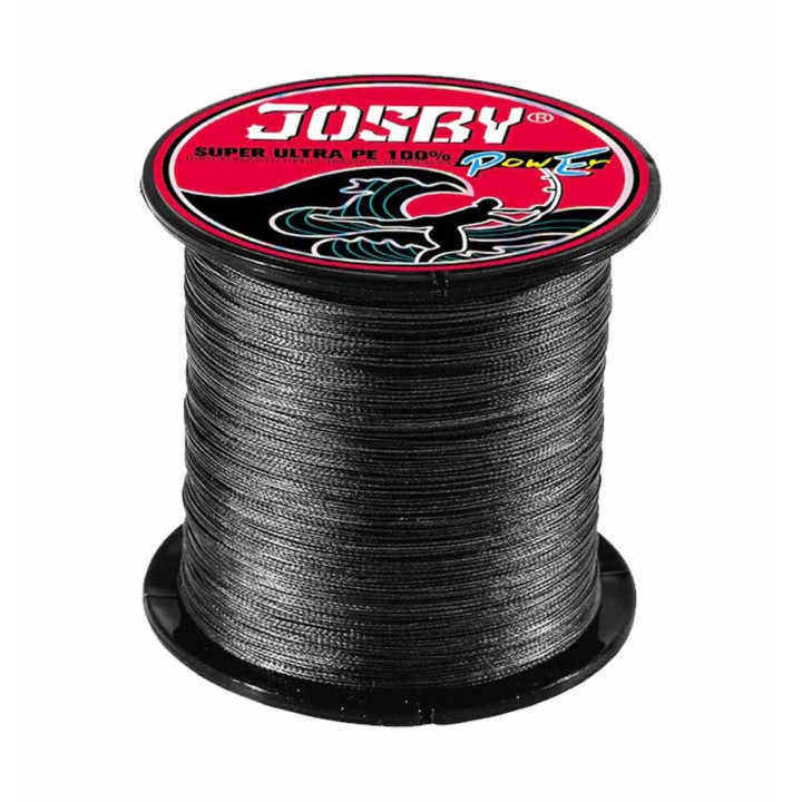 Плетений шнур JOSBY Super PE, Ø 0,4 мм. Розмотування від 1 метра сірий (grey)