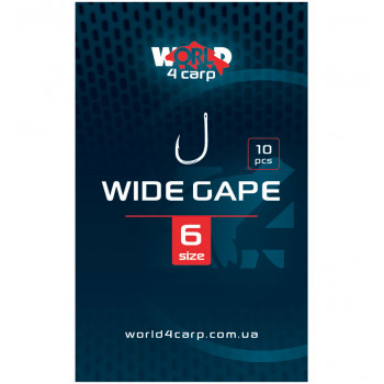 Карповый крючок W4C WIDE GAPE (вайд гейп) № 6